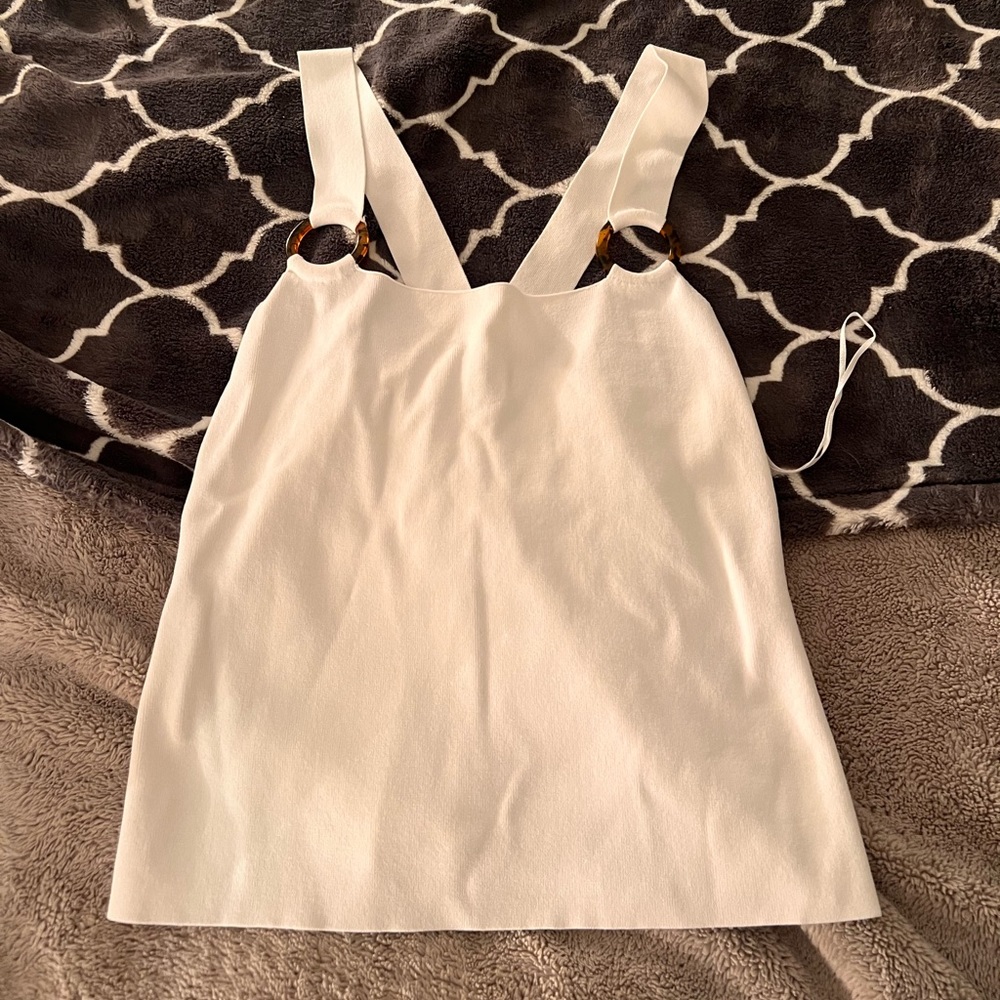 White tank with thick straps!